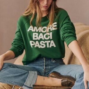 Sézane “Pasta” Organic Cotton Sweatshirt SZ Medium